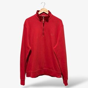 Burberry Red Half-Zip Sweater